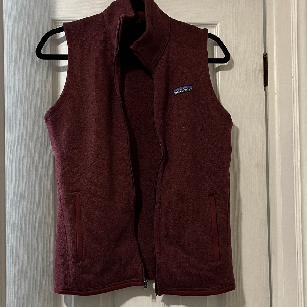 Patagonia Maroon Fleece Vest